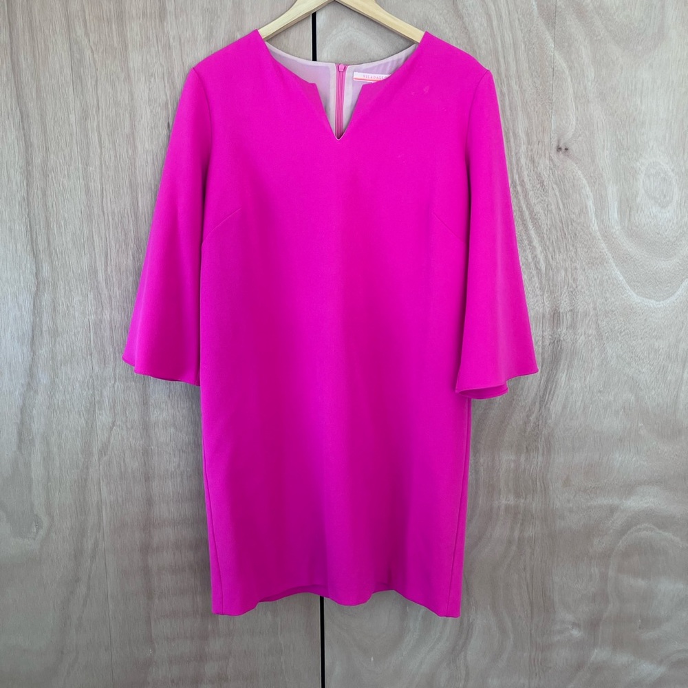 Vilagallo Fuchsia Long Sleeve Dress